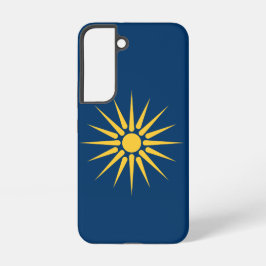 Samsung Galaxy S22 Hoesje Vlag van Macedonië