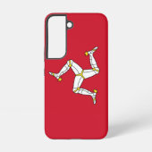 Samsung Galaxy S22 Hoesje Vlag van Man (Achterkant)