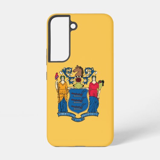 Samsung Galaxy S22 Hoesje Vlag van New Jersey (Achterkant)