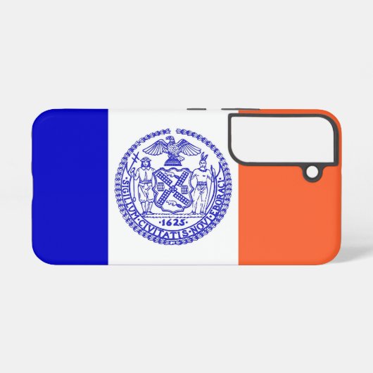 Samsung Galaxy S22 Hoesje Vlag van New York (Achterkant horizontaal)
