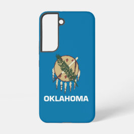 Samsung Galaxy S22 Hoesje Vlag van Oklahoma