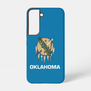 Samsung Galaxy S22 Hoesje Vlag van Oklahoma