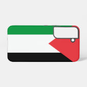 Samsung Galaxy S22 Hoesje Vlag van Palestina (Achterkant horizontaal)