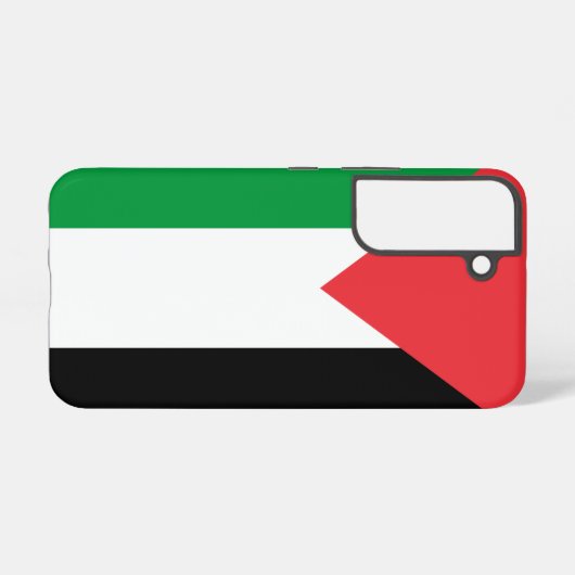 Samsung Galaxy S22 Hoesje Vlag van Palestina (Achterkant horizontaal)