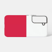 Samsung Galaxy S22 Hoesje Vlag van Polen (Achterkant horizontaal)