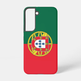 Samsung Galaxy S22 Hoesje Vlag van Portugal