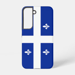 Samsung Galaxy S22 Hoesje Vlag van Quebec