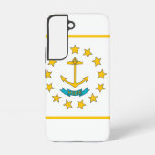 Samsung Galaxy S22 Hoesje Vlag van Rhode Island (Achterkant)