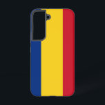 Samsung Galaxy S22 Hoesje Vlag van Roemenië<br><div class="desc">Voeg een levendige touch van Roemeense spirit toe aan uw telefoon accessoires met onze Samsung Galaxy S22 cover met de vlag van Roemenië! Deze telefoonhoes is gemaakt met zorgvuldige aandacht voor detail en is meer dan alleen functioneel; het is een viering van het Roemeense erfgoed en culturele trots. Het gedurfde...</div>
