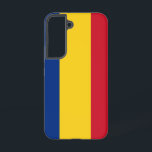 Samsung Galaxy S22 Hoesje Vlag van Roemenië<br><div class="desc">Voeg een levendige touch van Roemeense spirit toe aan uw telefoon accessoires met onze Samsung Galaxy S22 cover met de vlag van Roemenië! Deze telefoonhoes is gemaakt met zorgvuldige aandacht voor detail en is meer dan alleen functioneel; het is een viering van het Roemeense erfgoed en culturele trots. Het gedurfde...</div>