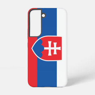 Samsung Galaxy S22 Hoesje Vlag van Slowakije