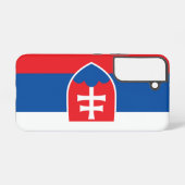 Samsung Galaxy S22 Hoesje Vlag van Slowakije (Achterkant horizontaal)