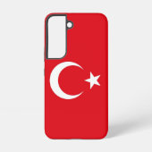 Samsung Galaxy S22 Hoesje Vlag van Turkije (Achterkant)