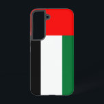 Samsung Galaxy S22 Hoesje Vlag van U A E<br><div class="desc">Introducing our Samsung Galaxy S22 case featuring the flag of the United Arab Emirates (UAE), designed to blend protection with a celebration of Emirati heritage! Crafted with meticulous attention to detail, this case proudly displays the UAE flag, which consists of four colors representing the unity and federation of the seven...</div>