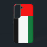 Samsung Galaxy S22 Hoesje Vlag van U A E<br><div class="desc">Introducing our Samsung Galaxy S22 case featuring the flag of the United Arab Emirates (UAE), designed to blend protection with a celebration of Emirati heritage! Crafted with meticulous attention to detail, this case proudly displays the UAE flag, which consists of four colors representing the unity and federation of the seven...</div>