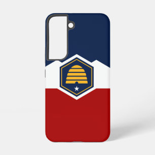 Samsung Galaxy S22 Hoesje Vlag van Utah, VS