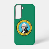 Samsung Galaxy S22 Hoesje Vlag van Washington (Achterkant)