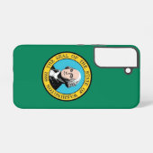 Samsung Galaxy S22 Hoesje Vlag van Washington (Achterkant horizontaal)