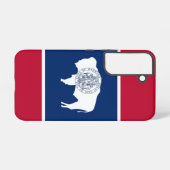 Samsung Galaxy S22 Hoesje Vlag van Wyoming (Achterkant horizontaal)