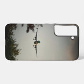 Samsung Galaxy S22+ Hoesjes met Airplane Blue Sky Hoesje (Achterkant horizontaal)