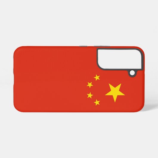 Samsung Galaxy S22 Hoesjes vlag van China Samsung Galaxy Hoesje (Achterkant horizontaal)
