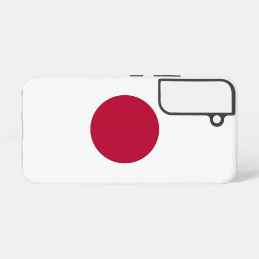 Samsung Galaxy S22 Hoesjes vlag van Japan Samsung Galaxy Hoesje (Achterkant horizontaal)
