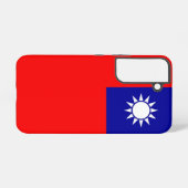 Samsung Galaxy S22 Hoesjes vlag van Taiwan Samsung Galaxy Hoesje (Achterkant horizontaal)