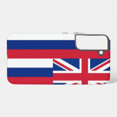 Samsung Galaxy S22 Plus Case Flag of Hawaii Hoesje (Achterkant horizontaal)