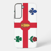 Samsung Galaxy S22 Plus Case Flag of Montreal Samsung Galaxy Hoesje (Achterkant)