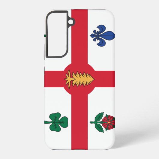 Samsung Galaxy S22 Plus Case Flag of Montreal Samsung Galaxy Hoesje (Achterkant)