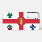 Samsung Galaxy S22 Plus Case Flag of Montreal Samsung Galaxy Hoesje (Achterkant horizontaal)
