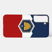 Samsung Galaxy S22 Plus Case Flag of Utah, USA Hoesje (Achterkant horizontaal)