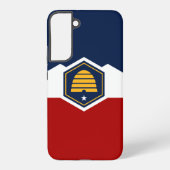 Samsung Galaxy S22 Plus Case Flag of Utah, USA Samsung Galaxy Hoesje (Achterkant)