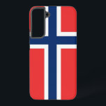 Samsung Galaxy S22 Plus Hoesje<br><div class="desc">Voeg een vleugje Norwegian pride toe aan je Samsung Galaxy S22 Plus met onze exclusieve telefoonhoes met de opvallende vlag van Noorwegen. Deze cover is vervaardigd met precisie en passie en beschermt niet alleen uw telefoon, maar viert ook het rijke culturele erfgoed van Noorwegen. Het ontwerp toont trots het iconische...</div>