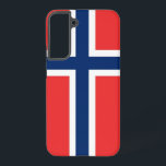 Samsung Galaxy S22 Plus Hoesje<br><div class="desc">Voeg een vleugje Norwegian pride toe aan je Samsung Galaxy S22 Plus met onze exclusieve telefoonhoes met de opvallende vlag van Noorwegen. Deze cover is vervaardigd met precisie en passie en beschermt niet alleen uw telefoon, maar viert ook het rijke culturele erfgoed van Noorwegen. Het ontwerp toont trots het iconische...</div>