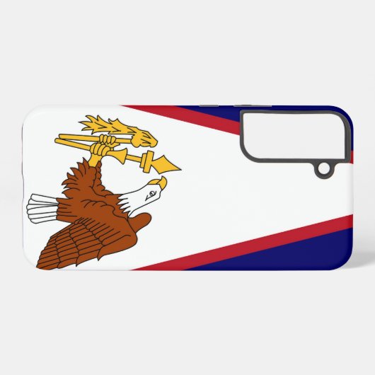 Samsung Galaxy S22 Plus Hoesje American Samoa, VS Samsung Galaxy Hoesje (Achterkant horizontaal)
