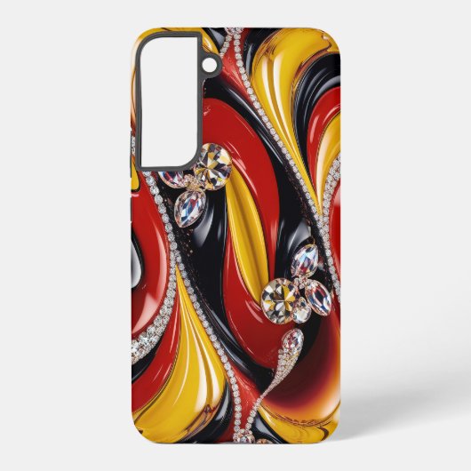 Samsung Galaxy S22 Plus Hoesje Belgische kleuren Samsung Galaxy Hoesje (Achterkant)