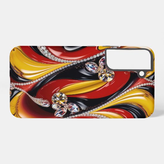 Samsung Galaxy S22 Plus Hoesje Belgische kleuren Samsung Galaxy Hoesje (Achterkant horizontaal)