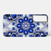 Samsung Galaxy S22 Plus Hoesje Blauwe Witte Kleure (Achterkant horizontaal)
