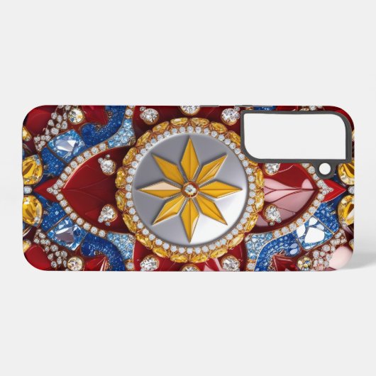 Samsung Galaxy S22 Plus Hoesje Colombiaanse kleure Samsung Galaxy Hoesje (Achterkant horizontaal)