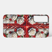 Samsung Galaxy S22 Plus Hoesje Engelse Rozen (Achterkant horizontaal)