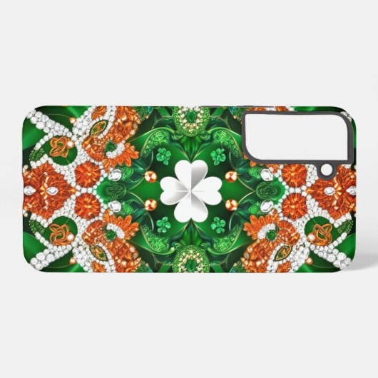 Samsung Galaxy S22 Plus Hoesje Ierse kleuren Samsung Galaxy Hoesje (Achterkant horizontaal)