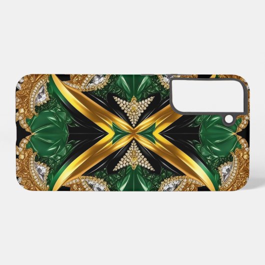 Samsung Galaxy S22 Plus Hoesje Jamaicaanse kleuren Samsung Galaxy Hoesje (Achterkant horizontaal)