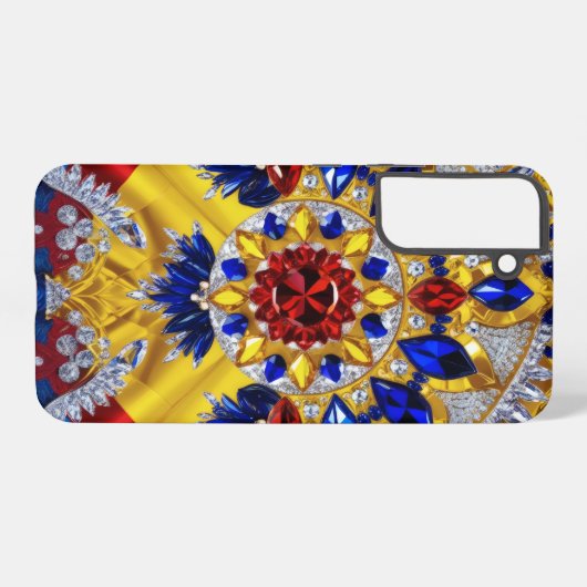 Samsung Galaxy S22 Plus Hoesje Roemeense kleuren Samsung Galaxy Hoesje (Achterkant horizontaal)