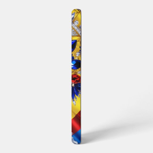 Samsung Galaxy S22 Plus Hoesje Roemeense kleuren Samsung Galaxy Hoesje (Linkerkant)