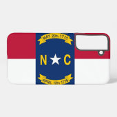 Samsung Galaxy S22 Plus Hoesje vlag North Carolina Samsung Galaxy Hoesje (Achterkant horizontaal)