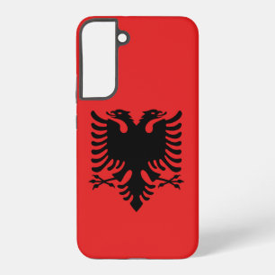 Samsung Galaxy S22 Plus Hoesje vlag van Albanië