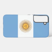 Samsung Galaxy S22 Plus Hoesje Vlag van Argentinië (Achterkant horizontaal)