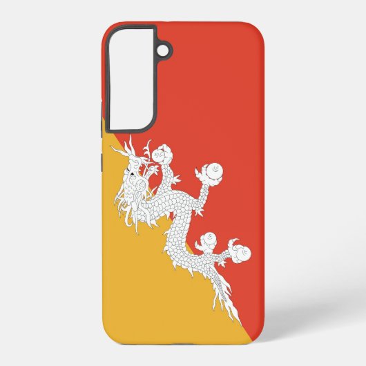 Samsung Galaxy S22 Plus Hoesje Vlag van Bhutan (Achterkant)