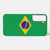 Samsung Galaxy S22 Plus Hoesje Vlag van Brazilië (Achterkant horizontaal)